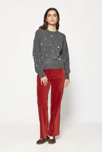 Load image into Gallery viewer, Cross My Heart Embroidered Sweater - Indie Indie Bang! Bang!