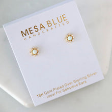 Load image into Gallery viewer, Opal Flower Stud Earrings - Indie Indie Bang! Bang!