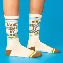 Load image into Gallery viewer, Easily Distracted By Books Socks - Indie Indie Bang! Bang!