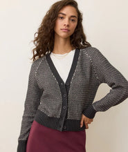 Load image into Gallery viewer, Robin Textured Cardigan - Black/White - Indie Indie Bang! Bang!