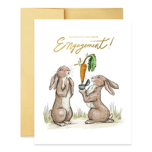 Engagement Bunnies Card - Indie Indie Bang! Bang!