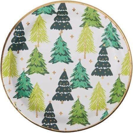 Holiday Tree Lunch Paper Plates - Indie Indie Bang! Bang!