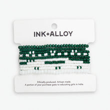 Load image into Gallery viewer, Game Day Color Block Stretch Bracelet Set - Indie Indie Bang! Bang!