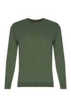 Load image into Gallery viewer, Crew Neck Merino Wool Sweater -Forest Green - Indie Indie Bang! Bang!