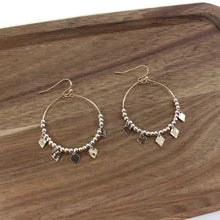 Load image into Gallery viewer, Dagger Beaded Stretch Earrings - Indie Indie Bang! Bang!