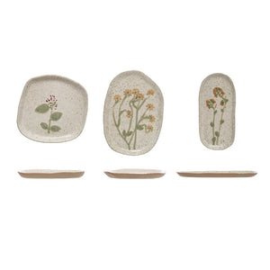 Assorted Hand-Painted Wildflower Plates - Indie Indie Bang! Bang!