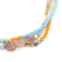 Load image into Gallery viewer, Mixed Media Bracelet - Love/Rhodochrosite/Gold - Indie Indie Bang! Bang!