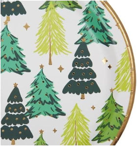 Holiday Tree Lunch Paper Plates - Indie Indie Bang! Bang!