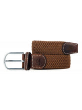 Load image into Gallery viewer, Camel Brown Elastic Braided Belt