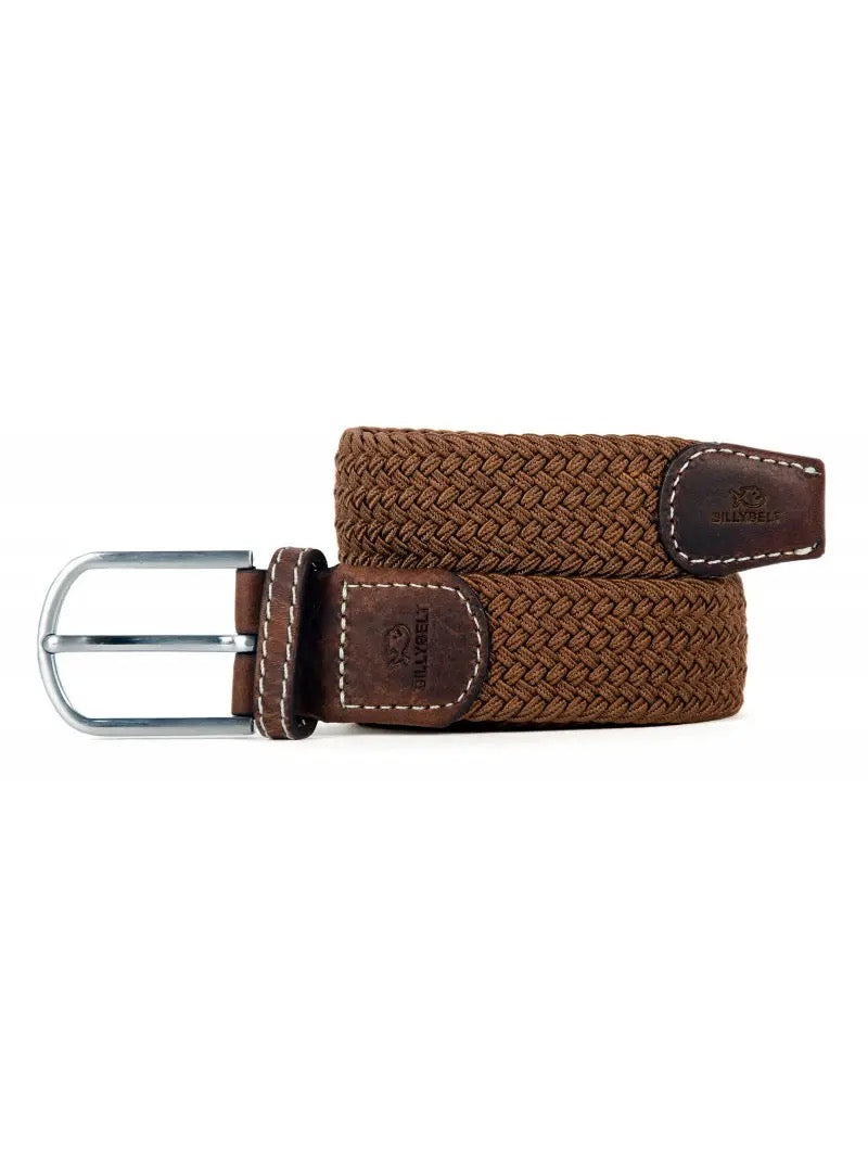 Camel Brown Elastic Braided Belt