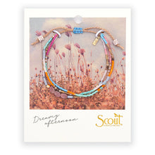 Load image into Gallery viewer, Mixed Media Bracelet - Love/Rhodochrosite/Gold - Indie Indie Bang! Bang!