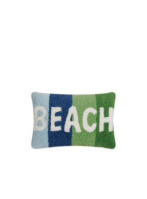 Green & Blue Beach Hook Pillow - Indie Indie Bang! Bang!