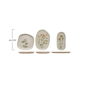 Assorted Hand-Painted Wildflower Plates - Indie Indie Bang! Bang!