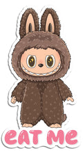 Load image into Gallery viewer, Labubu. Eat Me Die Cut Sticker - Indie Indie Bang! Bang!