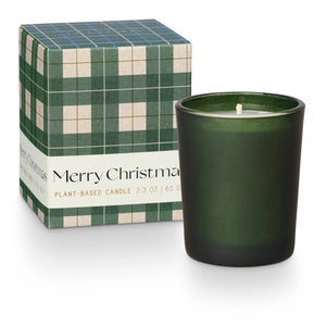 Merry Christmas Boxed Votive Balsam & Cedar - Indie Indie Bang! Bang!