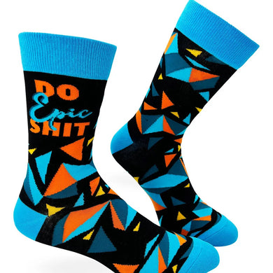 Do Epic Sh*t Men's Crew Socks - Indie Indie Bang! Bang!