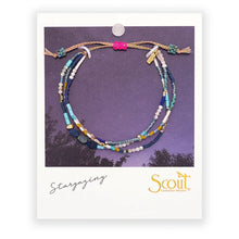Load image into Gallery viewer, Mixed Media Bracelet - Truth/Lapis/Gold - Indie Indie Bang! Bang!