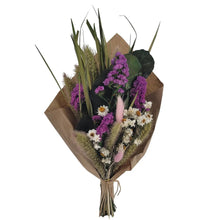 Load image into Gallery viewer, Petite 12&quot; Bouquet: Magenta Statice Flowers and Grains - Indie Indie Bang! Bang!