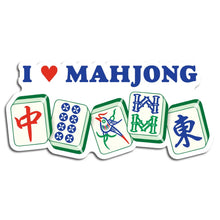 Load image into Gallery viewer, I Heart Mahjong - Die Cut Sticker - Indie Indie Bang! Bang!