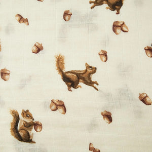 Chipmunk Bamboo Muslin 2-Piece Burp Cloth Set - Indie Indie Bang! Bang!