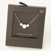 Load image into Gallery viewer, Secret Box Gold Dipped Chain Pearl Charm Necklace - Indie Indie Bang! Bang!