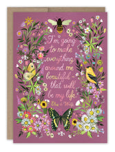 Load image into Gallery viewer, Everything Beautiful Quote Birthday Card - Indie Indie Bang! Bang!