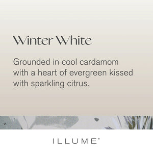 Winter White Large Baltic Glass Candle - Indie Indie Bang! Bang!