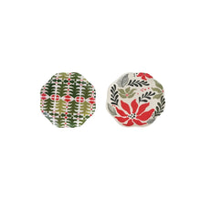 Load image into Gallery viewer, Holiday Poinsettia Bamboo Plates - Indie Indie Bang! Bang!