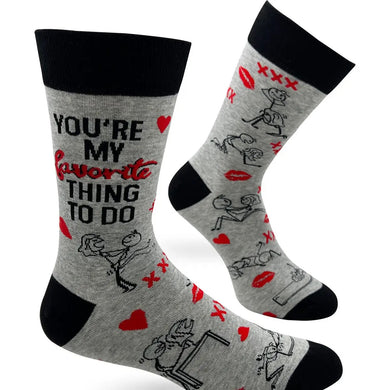 You're my Favorite Thing to Do Men's Crew Socks - Indie Indie Bang! Bang!