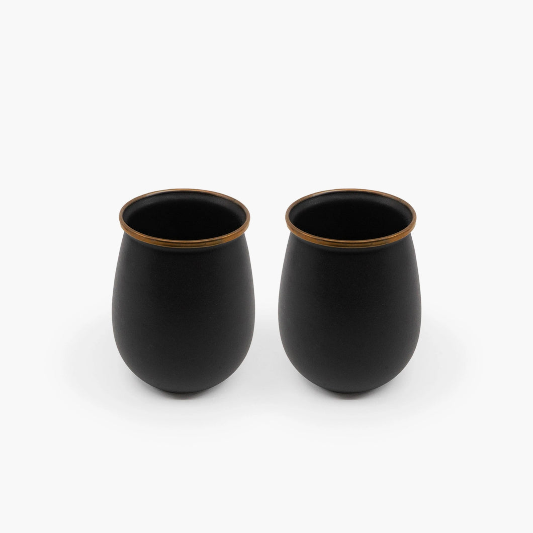 Enamel Tumbler Set - Charcoal - Indie Indie Bang! Bang!