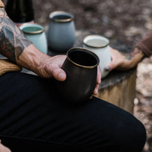 Load image into Gallery viewer, Enamel Tumbler Set - Charcoal - Indie Indie Bang! Bang!