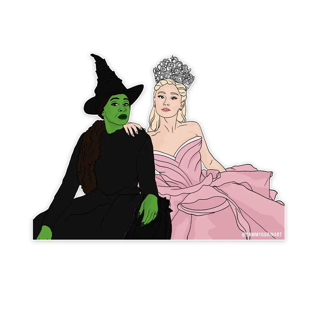 Wicked | Elphaba & Glinda Sticker - Indie Indie Bang! Bang!