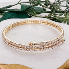 Load image into Gallery viewer, Crystal Wrap Bracelet - Gold or Silver - Indie Indie Bang! Bang!
