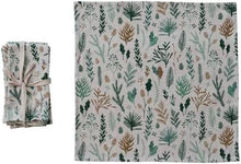 Load image into Gallery viewer, Botanical Pattern Woven Cotton Napkins