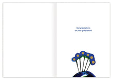Load image into Gallery viewer, Peacock Graduation Card - Indie Indie Bang! Bang!