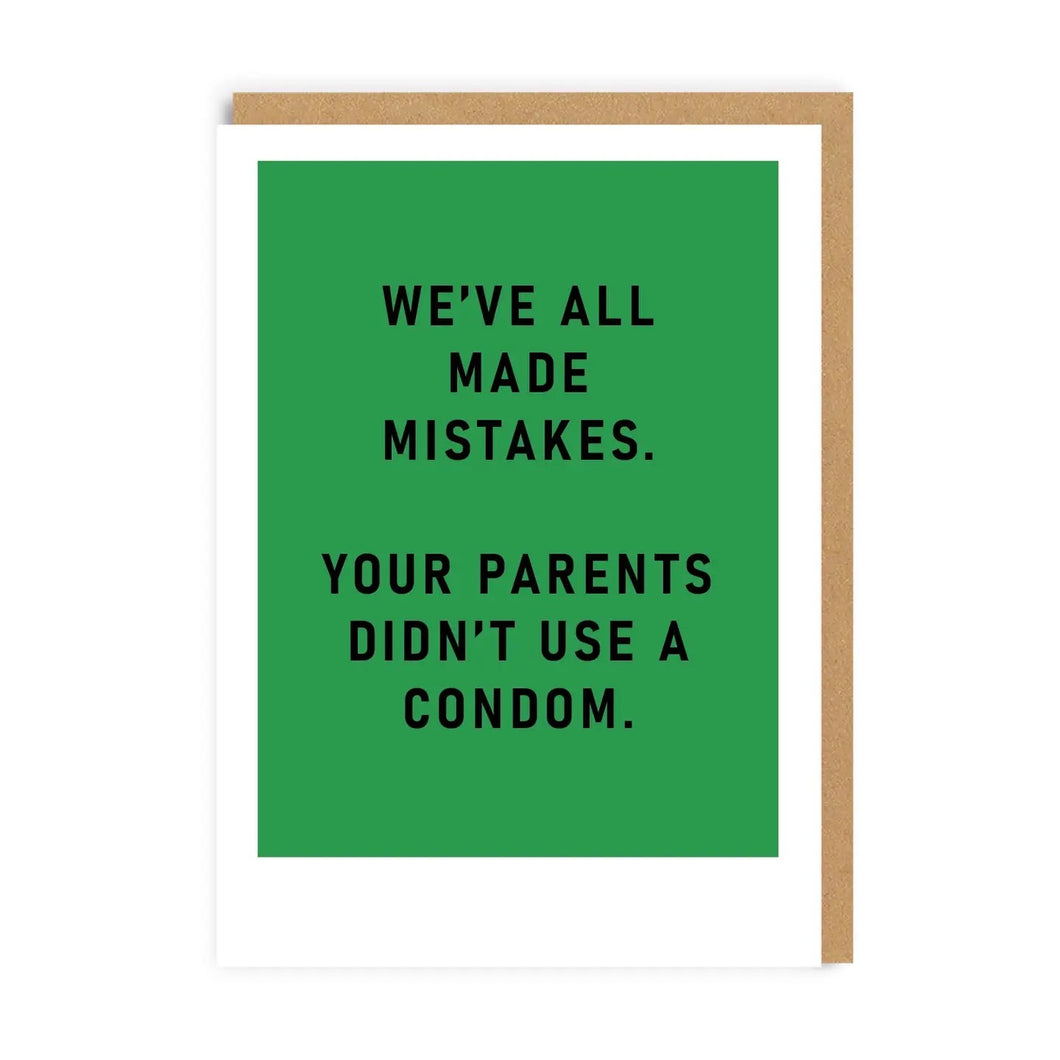 We've All Made Mistakes Card - Indie Indie Bang! Bang!