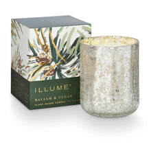 Load image into Gallery viewer, Balsam and Cedar Crackle Boxed Glass Candle - Indie Indie Bang! Bang!
