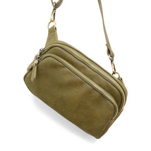 Load image into Gallery viewer, Kylie Double Zip Sling/ Belt Bag