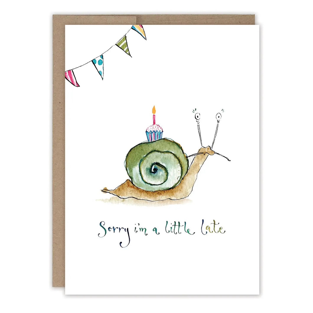 Sorry I'm A Little Late Belated Birthday Card - Indie Indie Bang! Bang!
