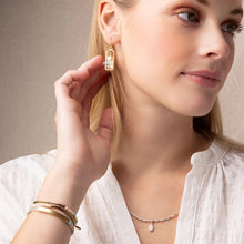 Load image into Gallery viewer, Good Karma Miyuki Frame Earrings- Turquoise and Gold - Indie Indie Bang! Bang!