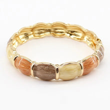 Load image into Gallery viewer, Color Block Resin Hinged Bracelet