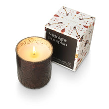 Load image into Gallery viewer, Midnight Pumpkin Small Boxed Crackle Glass Candle - Indie Indie Bang! Bang!