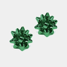 Load image into Gallery viewer, Christmas Bow Stud Earrings (3 colors)