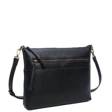 Load image into Gallery viewer, Zoe Two Tone Classic Vegan Leather Brass Toned Crossbody - Indie Indie Bang! Bang!