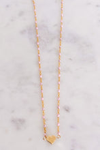 Load image into Gallery viewer, Enamel Chain Necklace With Small Heart - Indie Indie Bang! Bang!
