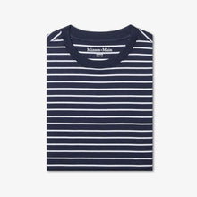 Load image into Gallery viewer, Navy White Stripe Palmer T-Shirt | Mizzen+Main