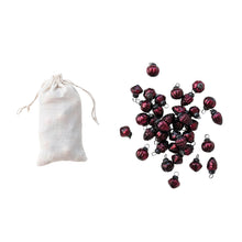 Load image into Gallery viewer, Embossed Burgundy Mercury Glass Ornaments S36 - Indie Indie Bang! Bang!