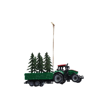 Tractor with Trailer of Trees Ornament