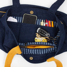 Load image into Gallery viewer, Indiana Denim Tote Bag - Indie Indie Bang! Bang!