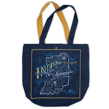 Load image into Gallery viewer, Indiana Denim Tote Bag - Indie Indie Bang! Bang!